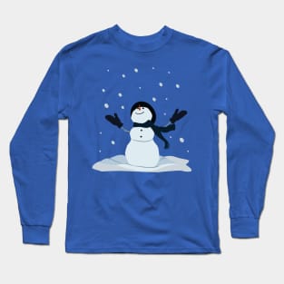 Snowman Statue Sticker T-shirt Niche Pin Pillow Long Sleeve T-Shirt